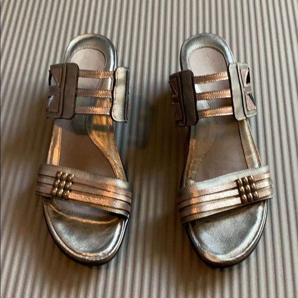 Silver dress sandals